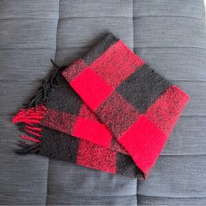 Red and Black Checkered Scarf